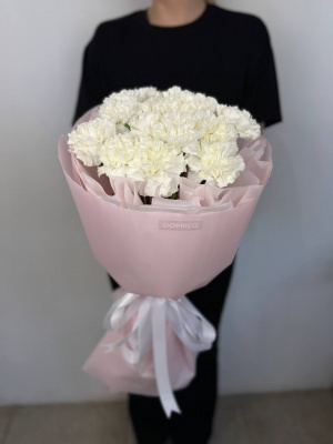 Букет 15 белых диантусов купить с доставкой в Набережных Челнах