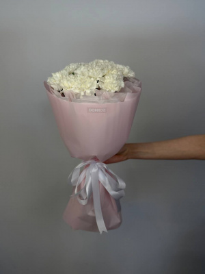 Букет 15 белых диантусов купить с доставкой в Набережных Челнах