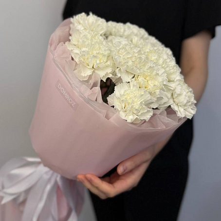 Букет 15 белых диантусов